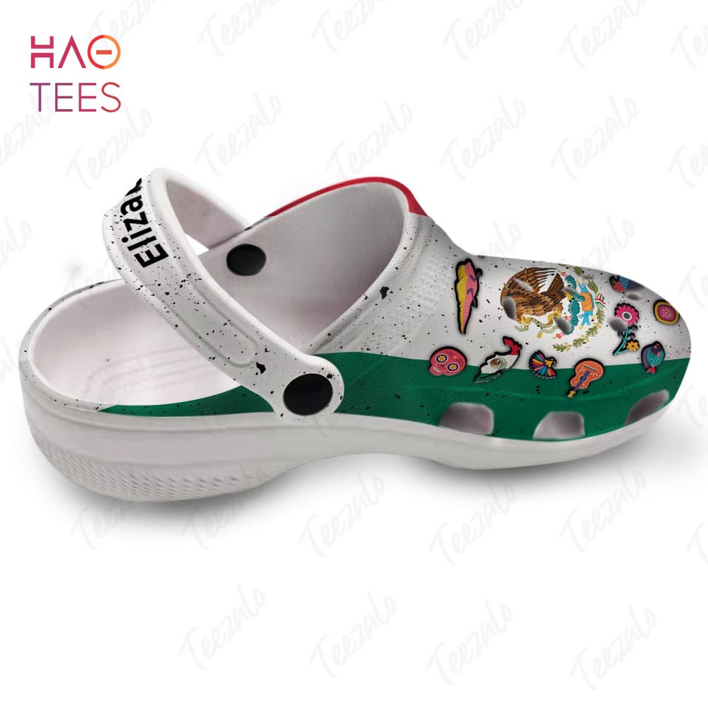 Mexico Flag Symbols Personalized Crocs Shoes