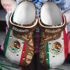 Mexico Map And Flower Crocs Shoes, Gift For Mexican Lovers Crocs Shoes