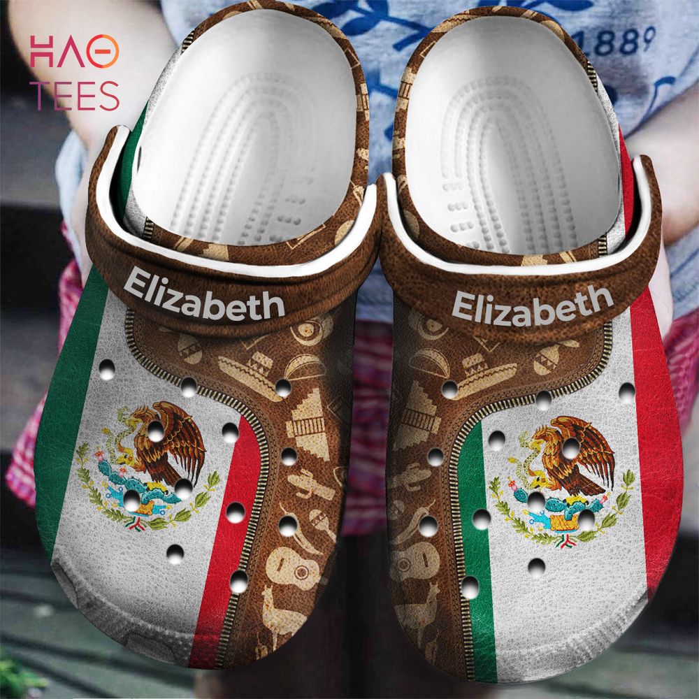 Mexico Mexican Flag And Symbols Zipper Personalized Crocs Shoes