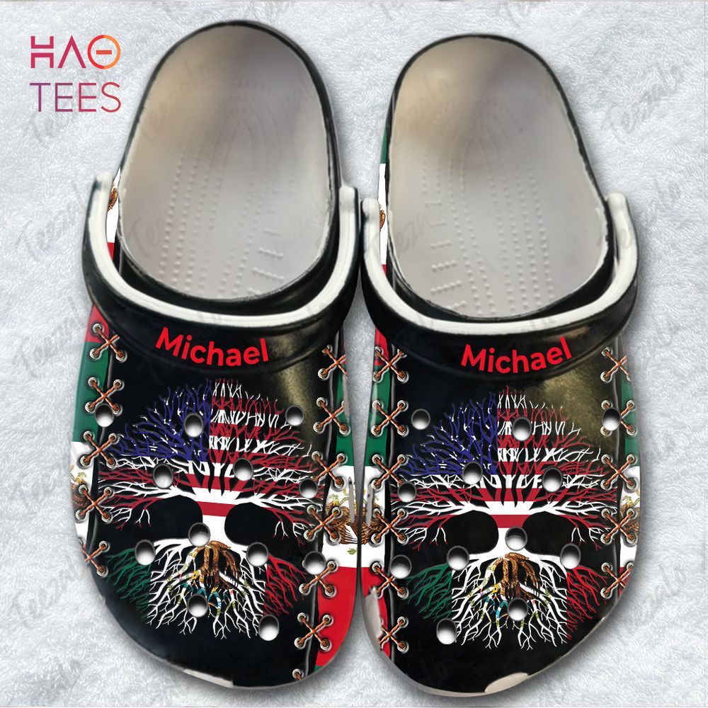 Mexico Roots Gift Mexican American Flag Crocs Shoes Mexico Roots Gift Mexican American Flag Crocs Shoes