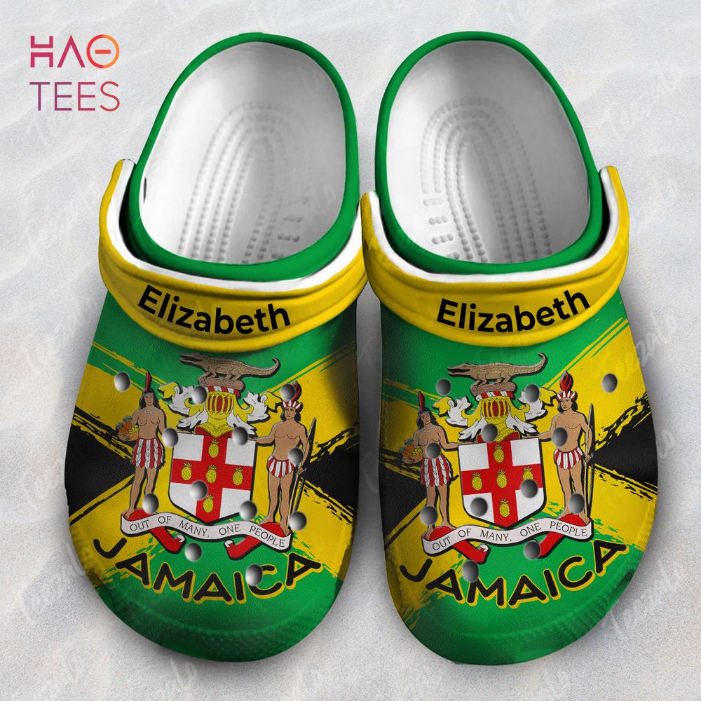 Out of Many One People Jamaica Flag Personalized Clog Crocs Shoes Out of Many One People Jamaica Flag Personalized Clog Crocs Shoes