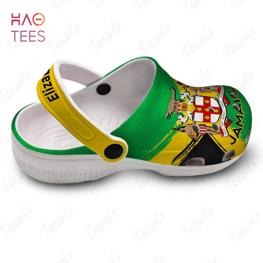 Out of Many One People Jamaica Flag Personalized Clog Crocs Shoes Out of Many One People Jamaica Flag Personalized Clog Crocs Shoes