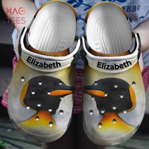 Penguin Head Personalized Crocs Shoes With Your Name, Penguin Crocs Shoes