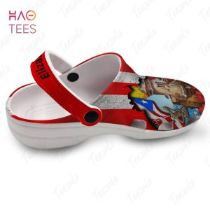 Personalized Coqui Frog Puerto Rican Flag Crocs Shoes Gift for Puerto Rico Lover