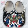 Personalized Dominican Flag Heritage Symbols Crocs Shoes