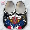 Personalized Texas Flag Heritage Symbols Crocs Shoes