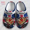 Personalized UK Flag Heritage Symbols Crocs Shoes