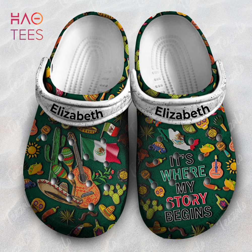 Pride Mexican Where My Story Begins Personalized Crocs Shoes