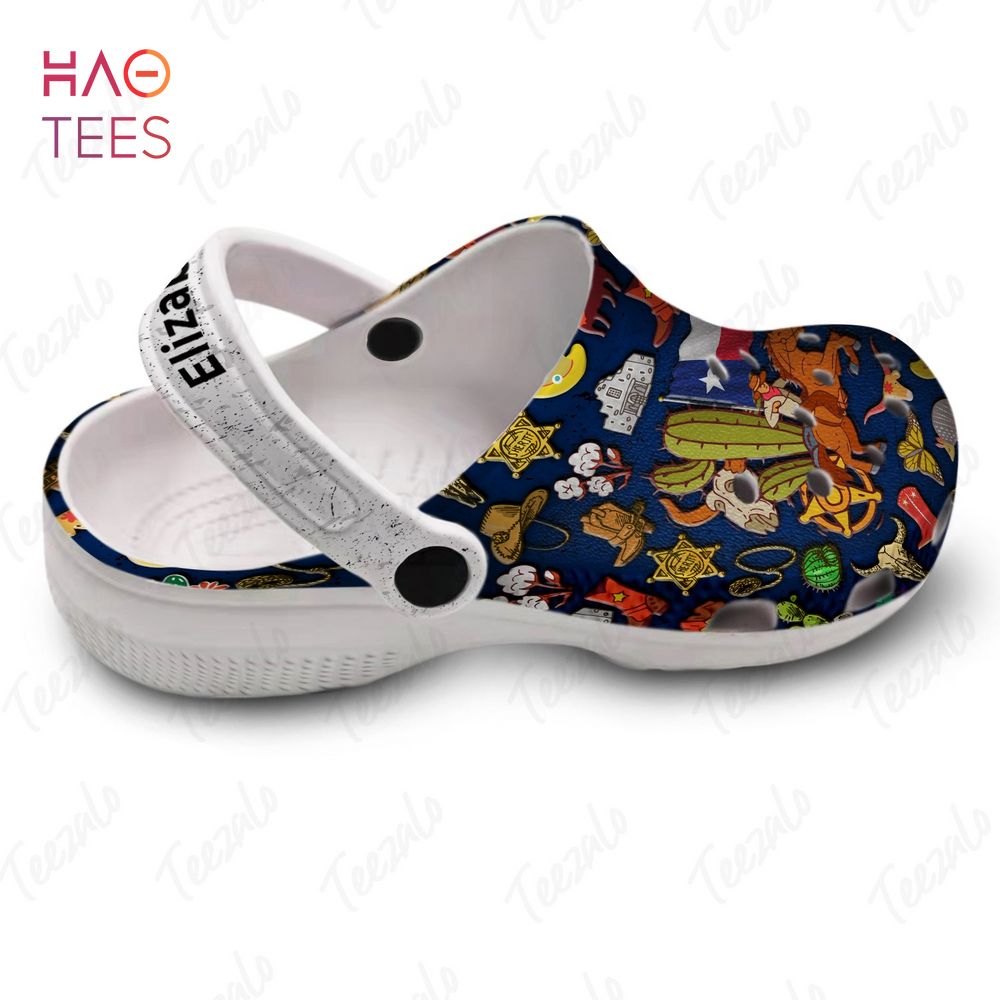 Pride Texan Where My Story Begins Personalized Crocs Shoes Pride Texan Where My Story Begins Personalized Crocs Shoes