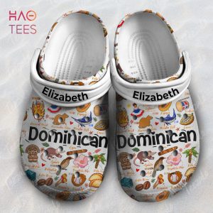 Proud Dominican Symbols Personalized Crocs Shoes