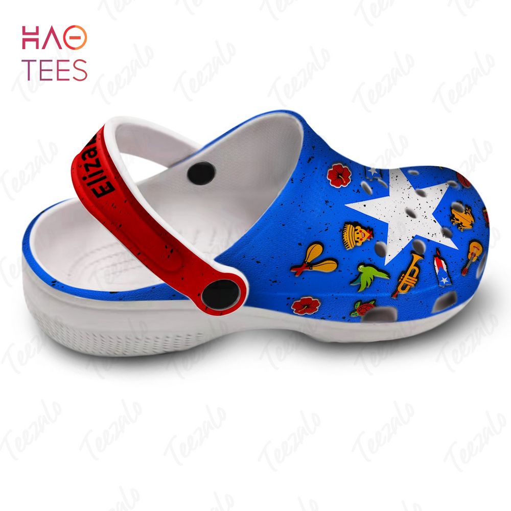 Puerto Rican Flag Symbols Personalized Crocs Shoes Puerto Rican Flag Symbols Personalized Crocs Shoes