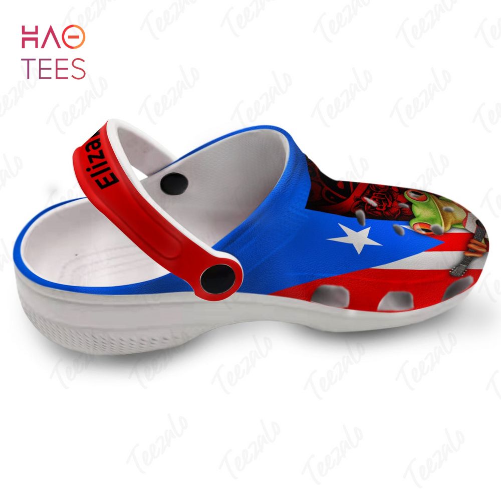 Puerto Rican Roots Flag Heritage Personalized Crocs Shoes Puerto Rican Roots Flag Heritage Personalized Crocs Shoes
