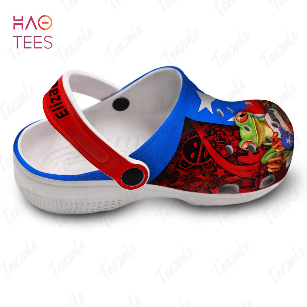 Puerto Rican Roots Flag Heritage Personalized Crocs Shoes Puerto Rican Roots Flag Heritage Personalized Crocs Shoes