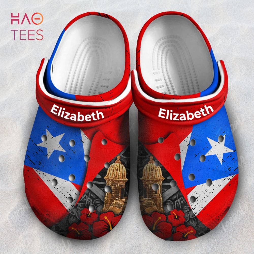 Puerto Rico Flag Symbols Colorful Personalized Crocs Shoes