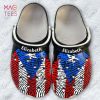 Puerto Rico Personalized Crocs Shoes With A Half Flag