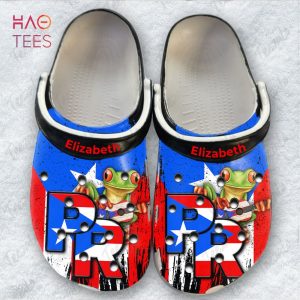 Puerto Rico PR Flag Personalized Crocs Shoes
