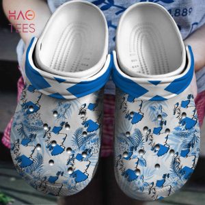 Scotland Map And Flower Crocs Shoes, Gift For Scotland Lovers Crocs Shoes