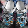 Shark Crocs Shoes With Leopard Background