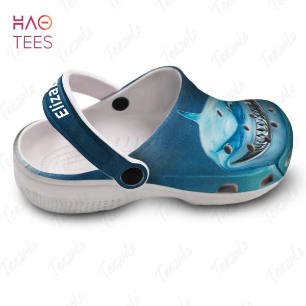 Shark Head Crocs Shoes Personalized With Your Name