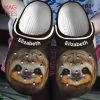 Sloth Flower Personalized Crocs Shoes With Your Name
