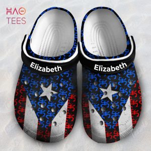 Symbols In Puerto Rico Flag Personalized Crocs Shoes