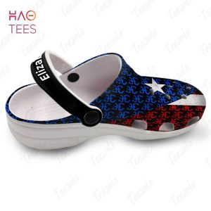 Symbols In Puerto Rico Flag Personalized Crocs Shoes