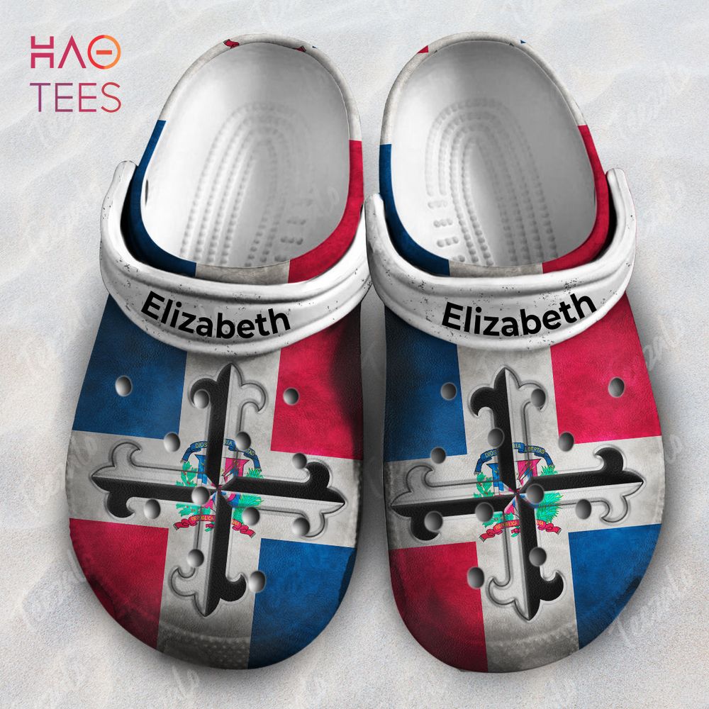 Symbols On Dominican Flag Personalized Crocs Shoes
