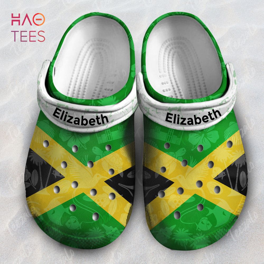 Symbols Shadow Effect In Jamaica Flag Personalized Crocs Shoes