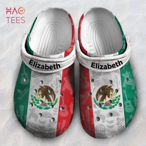 Symbols Shadow Effect In Mexico Flag Personalized Crocs Shoes