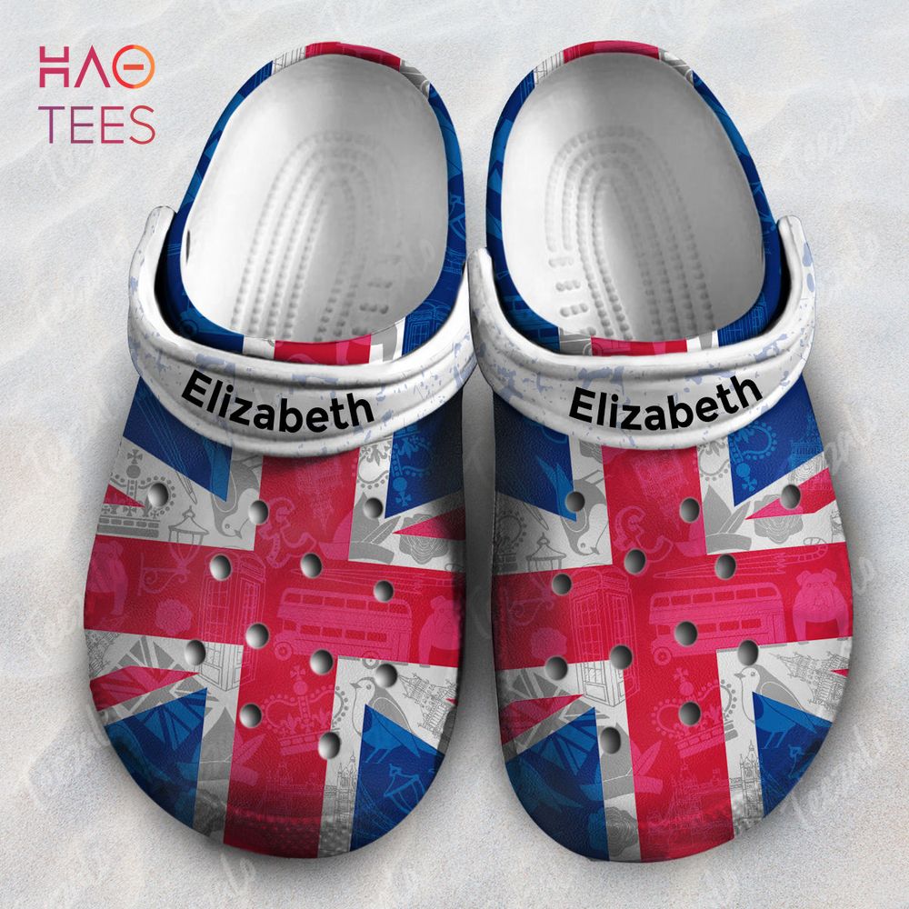 Symbols Shadow Effect In UK Flag Personalized Clog Crocs Shoes