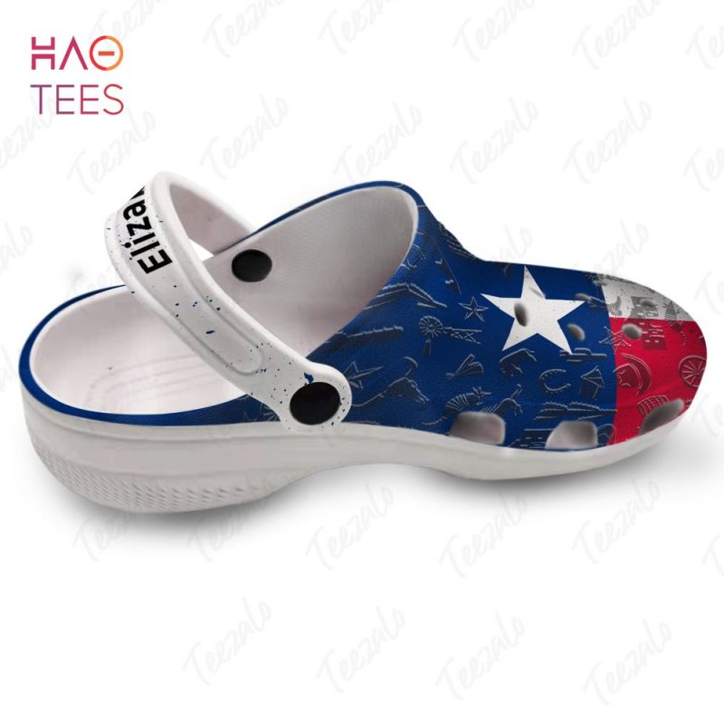 men's texas flag crocs