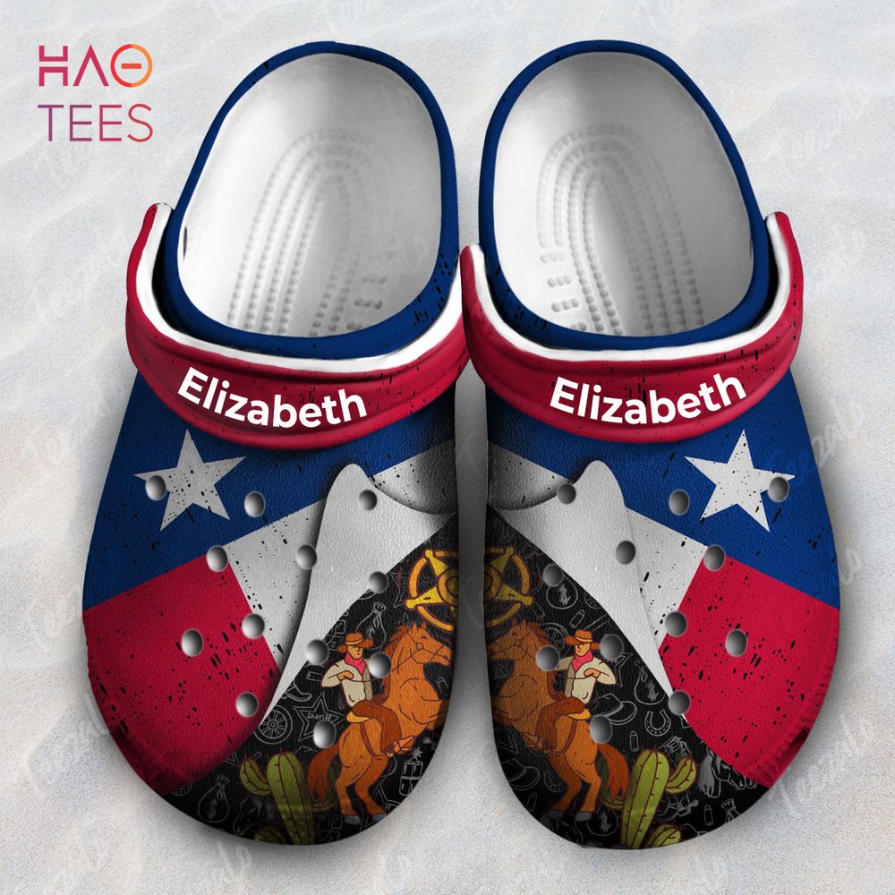 Texas Flag Symbols Colorful Personalized Crocs Shoes
