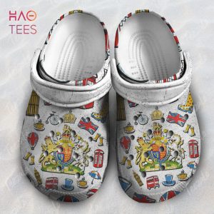 UK Coat Of Arms Flag UK Personalized Crocs Shoes