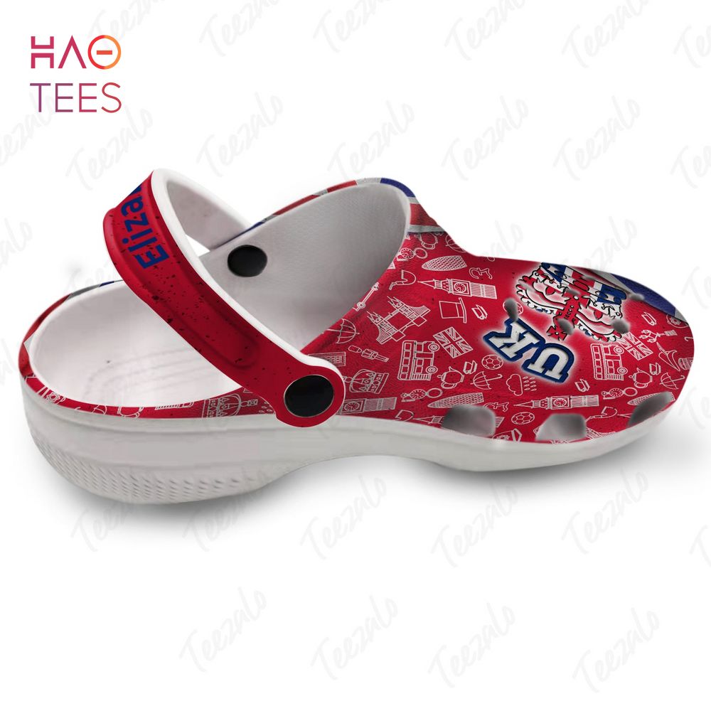 UK Flag Mix Symbols Personalized Crocs Shoes UK Flag Mix Symbols Personalized Crocs Shoes