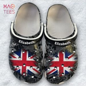 UK Flag Personalized Crocs Shoes With Symbols Full