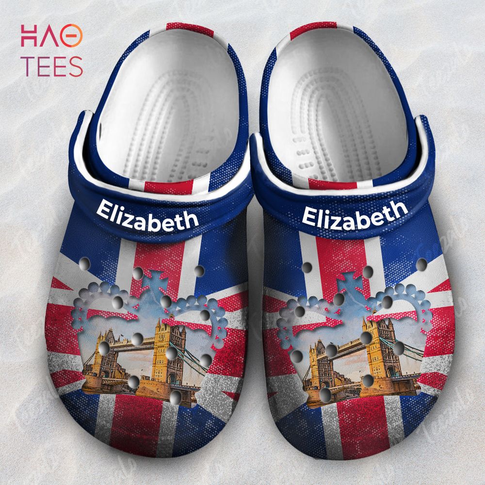 UK Flag Scenery In Symbol Personalized Crocs Shoes