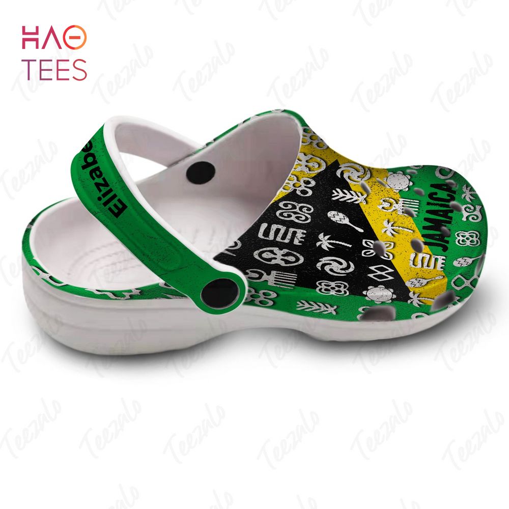 Vintage Jamaican Flag Symbols Personalized Crocs Shoes Vintage Jamaican Flag Symbols Personalized Crocs Shoes