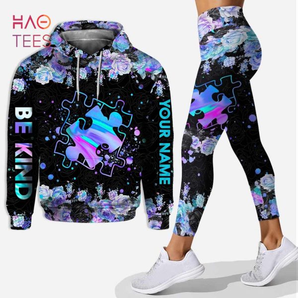 BEST Be Kind Love Autism Personalized Autism Awareness 3D Hoodie And Leggings