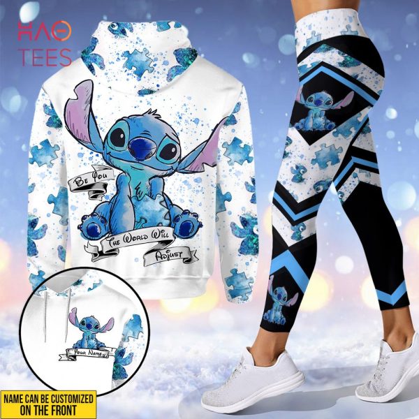 NEW Be You The World Will Adjust Personalized Autism Awareness Hoodie And Leggings Set