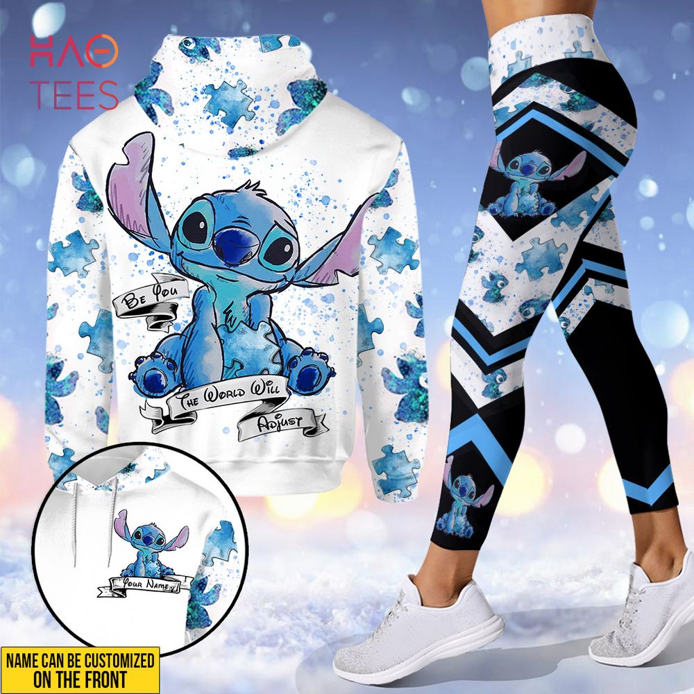 NEW Be You The World Will Adjust Personalized Autism Awareness Hoodie And Leggings Set