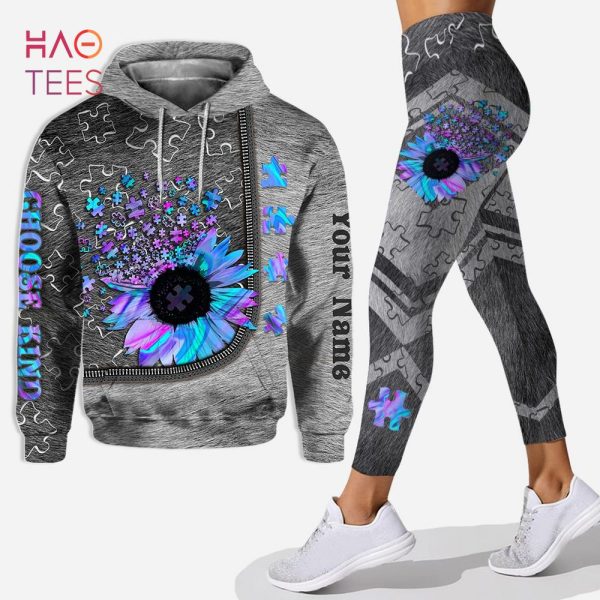 BEST Choose Kind Personalized Autism Awareness Hoodie And Leggings 3D Set