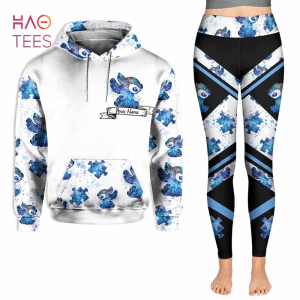 BEST In April We Wear Blue Personalized Autism Awareness Hoodie & Leggings
