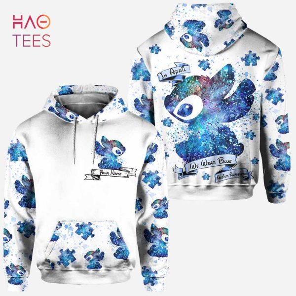 BEST In April We Wear Blue Personalized Autism Awareness Hoodie & Leggings