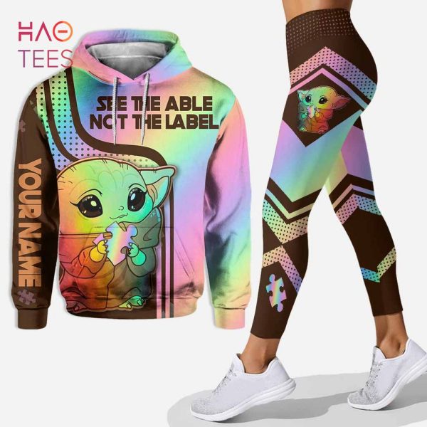 BEST See The Able Not The Label Personalized Autism Awareness 3D Hoodie & Leggings Sets