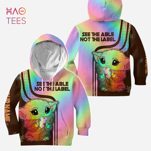 BEST See The Able Not The Label Personalized Autism Awareness 3D Hoodie & Leggings Sets