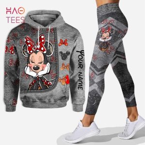 [BEST] Personalized Minnie Mouse Hoodie Leggings 3D Set All Over Print
