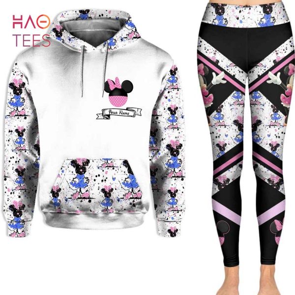 [BEST] Personalized Minnie Mouse Hoodie Leggings Set POD Design