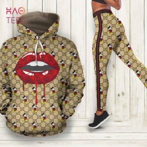 [HOT] Gucci Mickey Mouse 3D Hoodie Leggings Set