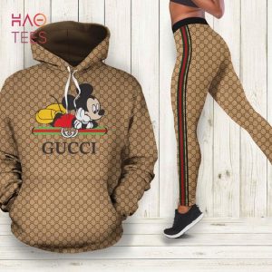 [HOT] Gucci Mickey Mouse Hoodie Leggings Set All Over Print