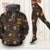 [HOT] Gucci Tiger Floral Black Hoodie Leggings Set All Over Print